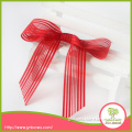 red lines ribbon box pre-made bows
